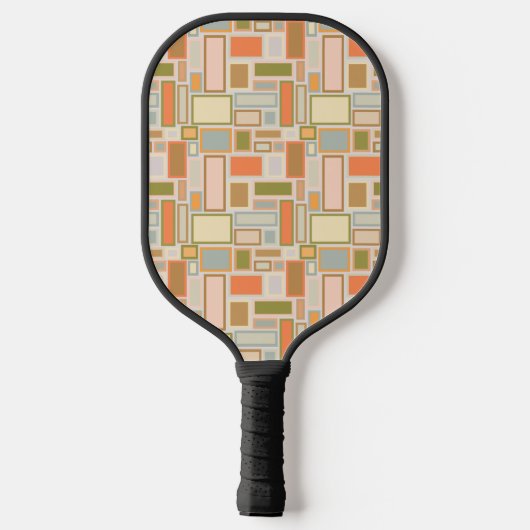 Raquette De Pickleball Boho Rectangles (Verso)