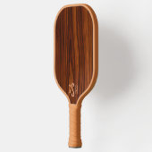 Raquette De Pickleball Bois foncé en acajou, Monogramme (Gauche)