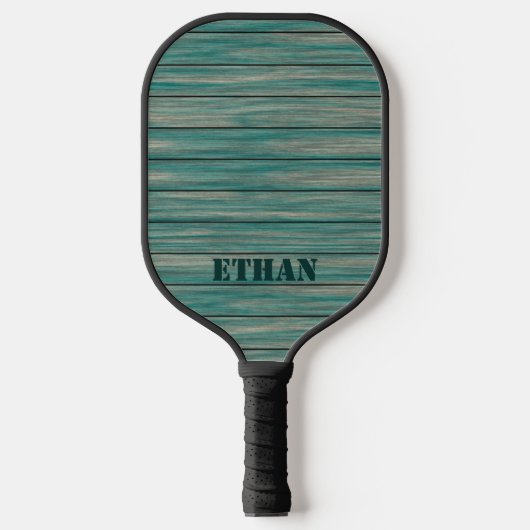 Raquette De Pickleball Bois vert turquoise (Recto)