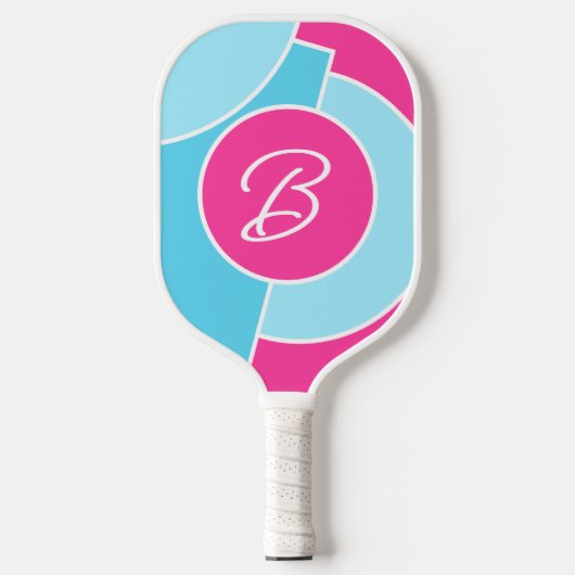 Raquette De Pickleball Bold Bright Fun Chic Cercles Abstraits Art Motif (Recto)