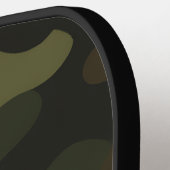 Raquette De Pickleball Bold Camo Earthy Greens Browns Customizable Name (Détail gauche)