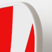 Raquette De Pickleball Bonbons rouges et blancs (Détail gauche)