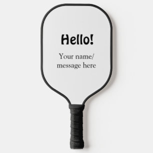 Raquette De Pickleball Bonjour ajouter un message de nom simple minimum é