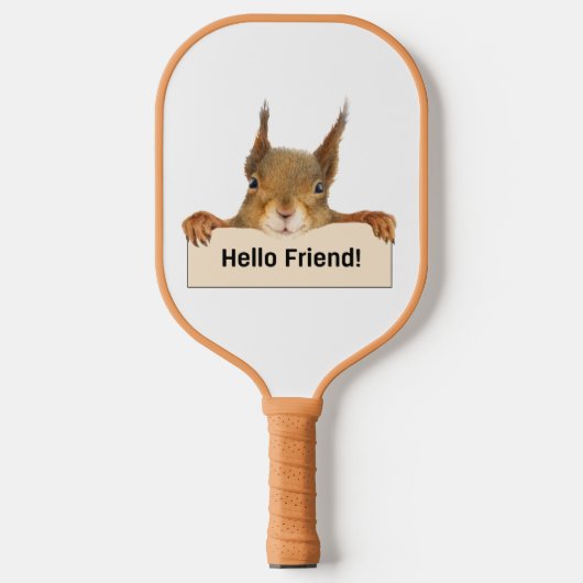 Raquette De Pickleball Bonjour ami Funny Squirrel (Recto)