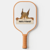 Raquette De Pickleball Bonjour ami Funny Squirrel (Verso)