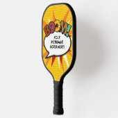 Raquette De Pickleball BOOM Discours Personnalisé Bubble Funny Cool (Gauche)