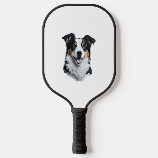 Raquette De Pickleball Bordure face Collie (Recto)
