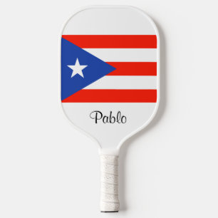 Raquette De Pickleball Boricua Bandera Porto Rico Drapeau Pickleball Padd