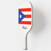 Raquette De Pickleball Boricua Bandera Porto Rico Drapeau Pickleball Padd (Gauche)