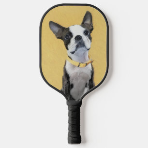 Raquette De Pickleball Boston Terrier Peinture - Cute Original Chien Art
