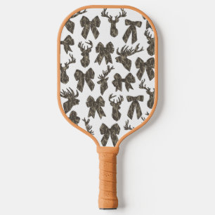 Raquette De Pickleball Bottomland Camo Coquette Bow Deer Chasse Femmes