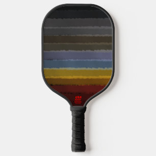 Raquette De Pickleball Bouche D'Aquarelle Sale De Couleur Pop D'Art Abstr