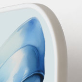 Raquette De Pickleball Boue Bleue tendance personnalisée avec le nom Mono (Détail gauche)