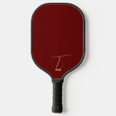 Raquette De Pickleball Bourgogne Monogrammé (Verso)