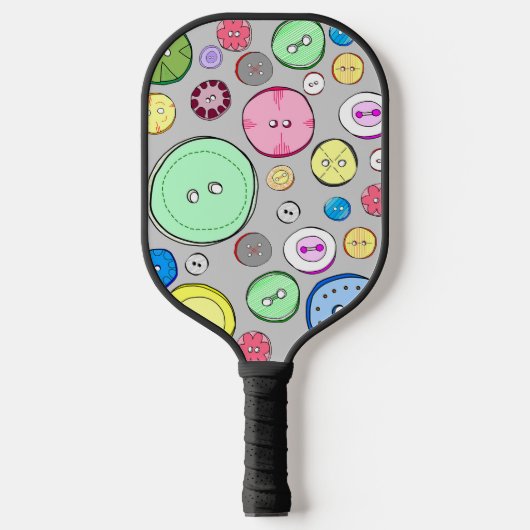 Raquette De Pickleball Boutons Pastel mignons (Recto)