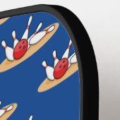Raquette De Pickleball Bowling Ball Stritles Motif (Détail gauche)