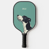 Raquette De Pickleball Boxe noire et blanche (Verso)