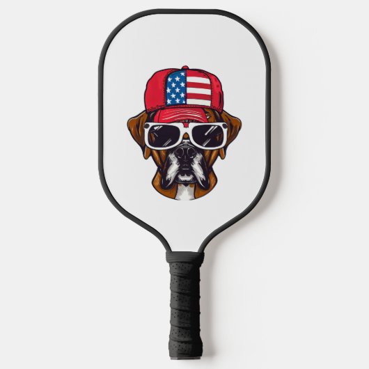 Raquette De Pickleball Boxer Dog USA (Recto)