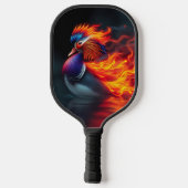 Raquette De Pickleball Boyon de flamme éblouissant canard mandarin chaud (Verso)