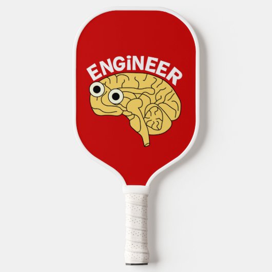 Raquette De Pickleball Braining Engineer Ornament en céramique (Recto)