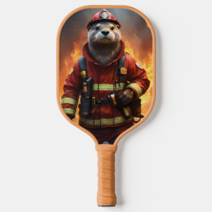 Raquette De Pickleball **"Bravoure éclatante : Le pompier Otter"**