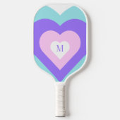 Raquette De Pickleball Bright Vibrant Y2k 2000s Coeurs multiples Pickleba (Recto)
