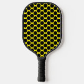 Raquette De Pickleball Bright Yellow with Black Dot Style (Verso)