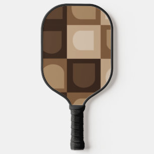 Raquette De Pickleball Brown moderne Boho Arch Motif Aztèque géométrique