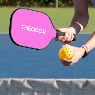 Raquette De Pickleball Bubblegum rose Nom simple Minimaliste tendance