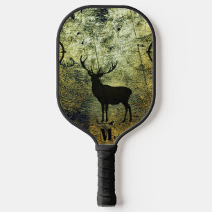 Raquette De Pickleball Buck in the Woods Modern Monogram