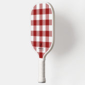 Raquette De Pickleball Buffle blanc rouge plaqué Monogramme (Gauche)