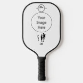 Raquette De Pickleball Buffle noir silhouette (Recto)