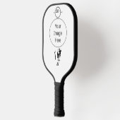 Raquette De Pickleball Buffle noir silhouette (Gauche)