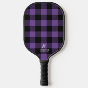 Raquette De Pickleball Buffle noir violet plaqué Monogramme