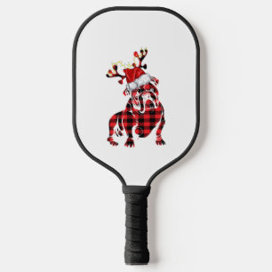 Raquette De Pickleball Bulldog Christmas