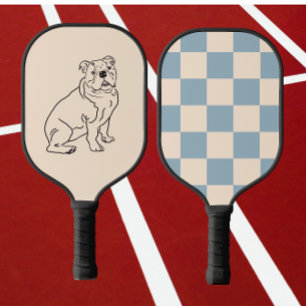 Raquette De Pickleball bulldog, dessin de chien