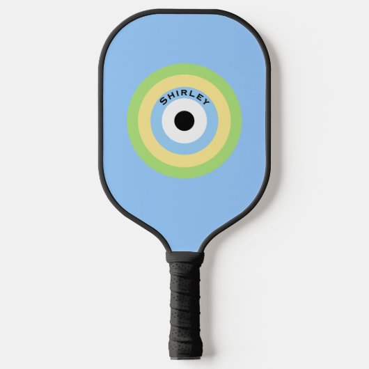 Raquette De Pickleball Bullseye combiné vert par Shirley Taylor (Recto)