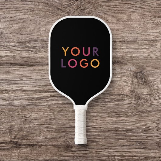 Raquette De Pickleball Business Logo Black