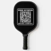 Raquette De Pickleball Business Marketing QR Code (Verso)