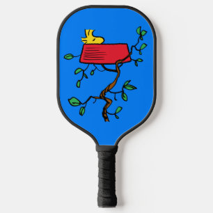 Raquette De Pickleball cacahuètes   Bois en sieste dans le plat de Snoopy