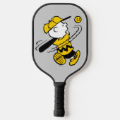 Raquette De Pickleball cacahuètes | Charlie Brown à Bat (Verso)