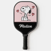 Raquette De Pickleball cacahuètes | Coeurs de snoopy (Verso)