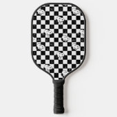 Raquette De Pickleball cacahuètes | Drapeau À damiers Snoopy (Recto)