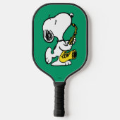 Raquette De Pickleball cacahuètes | Lecteur Snoopy Saxophone (Verso)