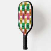 Raquette De Pickleball cacahuètes | Motif Colorblock amusant (Gauche)