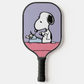 Raquette De Pickleball cacahuètes | Snoopy à la machine à écrire 2 (Verso)
