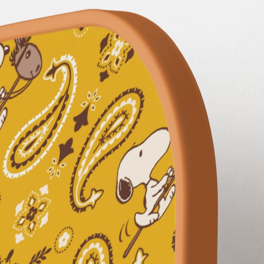 Raquette De Pickleball cacahuètes | Snoopy Bandana Cowboy (Détail gauche)