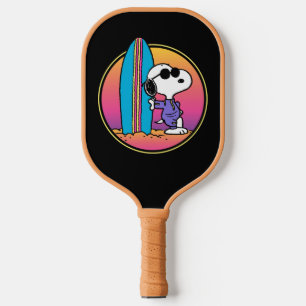 Raquette De Pickleball cacahuètes   Snoopy Beach Beagle