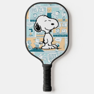 Raquette De Pickleball cacahuètes   Snoopy Comic Motif