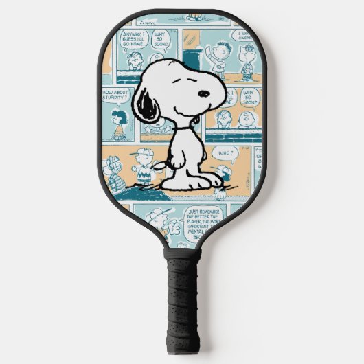 Raquette De Pickleball cacahuètes | Snoopy Comic Motif (Recto)